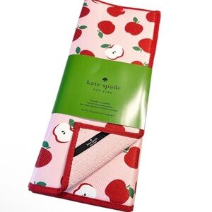 Kate Spade Red Apple Pattern Towel